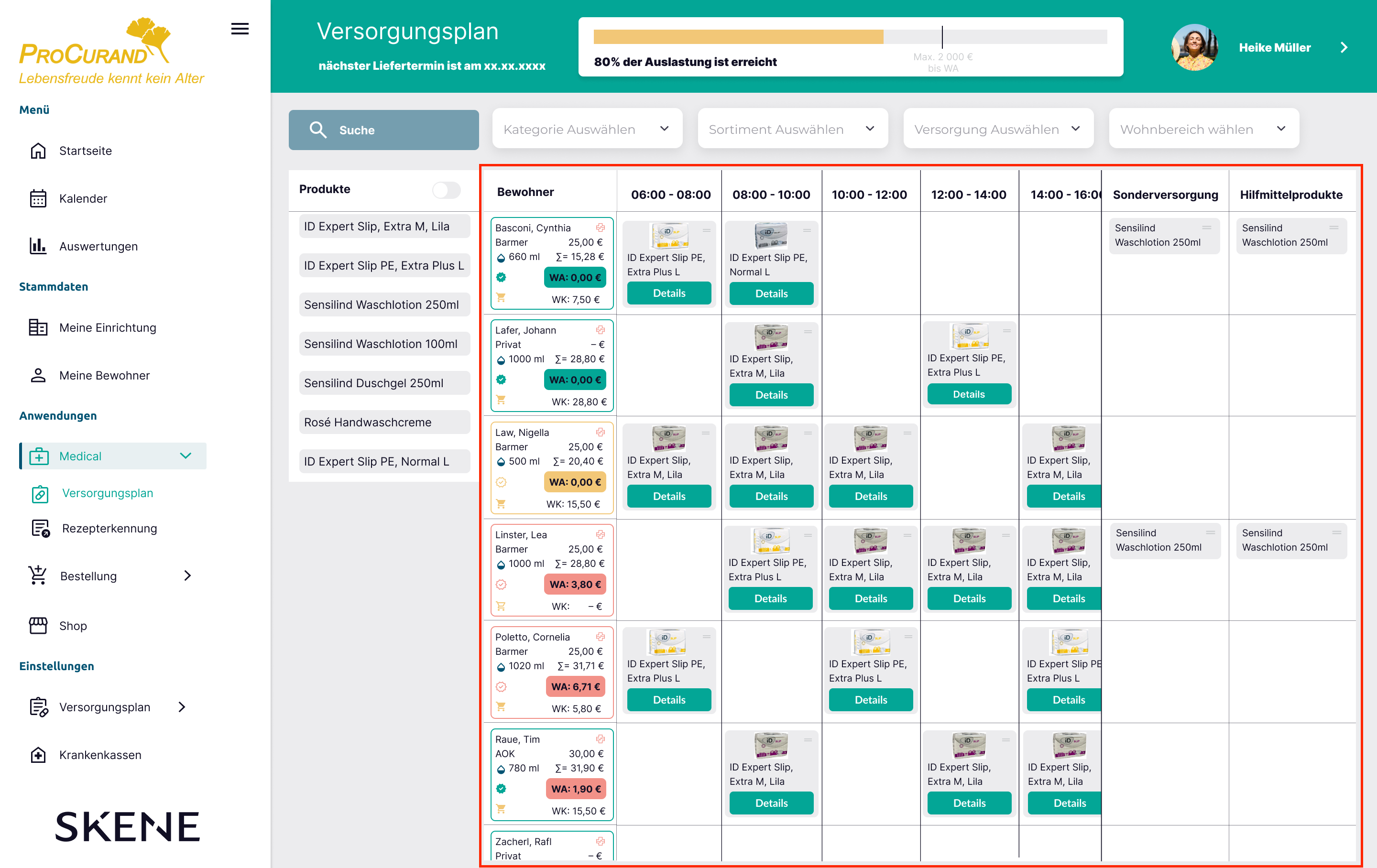Versorgungsplan Editor